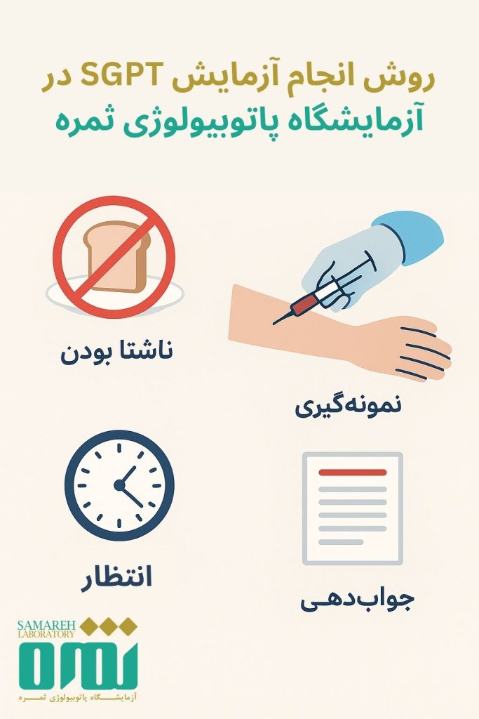 روش انجام آزمایش SGPT در آزمایشگاه پاتوبیولوژی ثمره